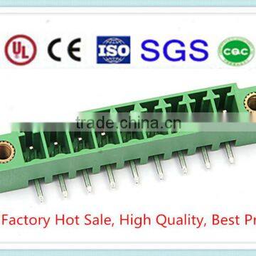 High Quality Brass Pin Green Plastic Plug-in 3.81mm 3.5mm PCB Terminal Block XS2ESDA with UL, CE, ISO, SGS,CQC Approved