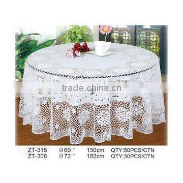 CROCHET PVC TABLECLOTH ZT-315 RD150CM