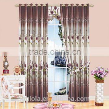 Designs curtain 100% polyester Curtain cloth printing curtain cloth