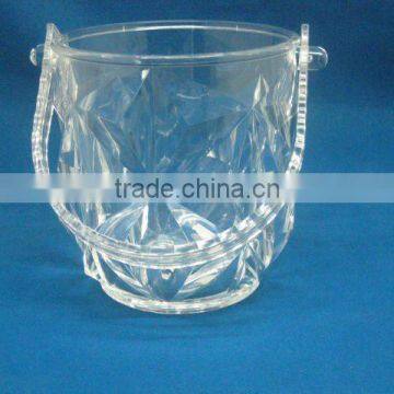 Acrylic bucket,Take the handle ice bucket