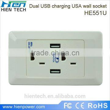 Socket Internal Wiring 15A Tripolar US Standard Wall Outlet, ETL Approval photo-1