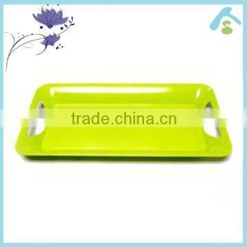 100% melamine tray with handle made in China ;wholesale melamine tray