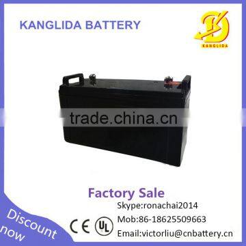 Factory direct sale 12v 130ah sealed lead acid rechargeable battery