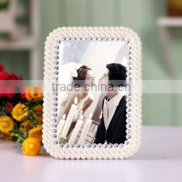 Europe Style Fancy 5x7 Resin Pearl Photo frame Factory Direct Sale