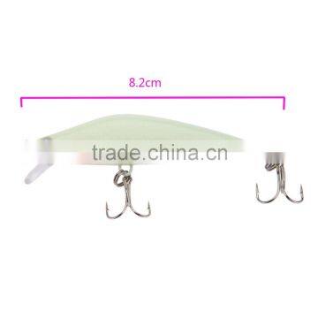 3D Luminous Night Bait Minnow Lure Hard Bait Lure Fish Hook 82mm 8g Artificial Fishing Tackle Accessory With Two Triangle Hooks photo-4