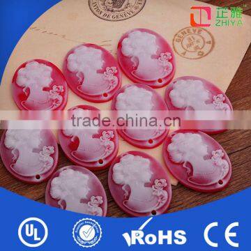 cheap Oval shape cameos resinic button