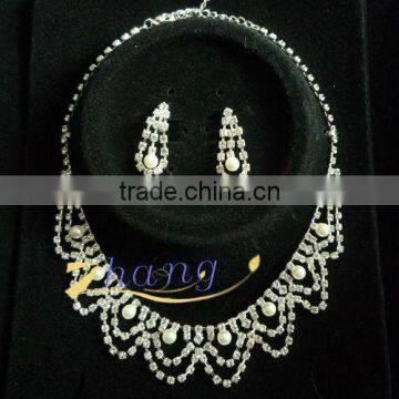 fashion design rhinestone jewelry set