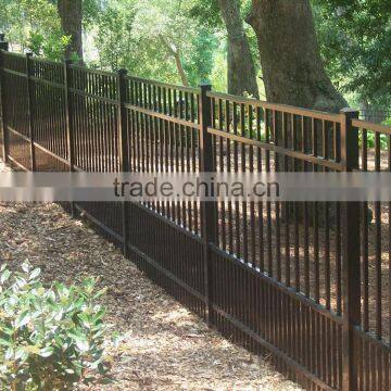 Anti-rust Aluminum modern fence panels/ iron fencing/decorative yard fencing