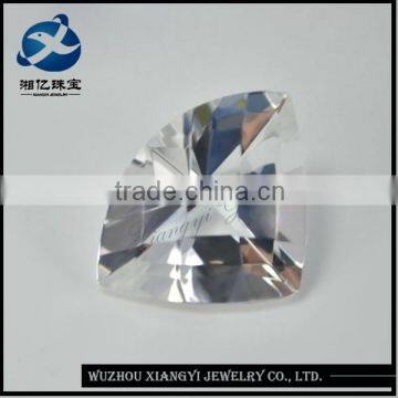 China wholesale laboratory glass white opal stone trillion topaz stone price