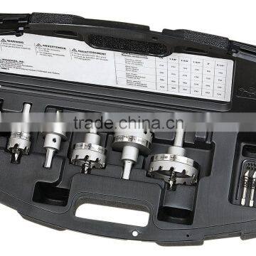 Hole Cutter Set, 7/8, 1-1/8, 1-3/8 In, 4 Pc
