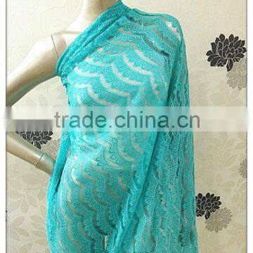 2014 African Swiss Keqiao Shaoxing Chemical New Design Thick Polyester Embroidery Lace Fabric for Garments photo-6