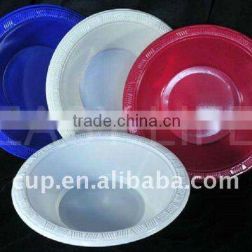 7''(18cm) colored round plastic soup bowl