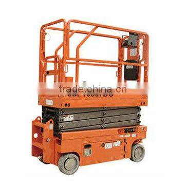 Full Electric Walkie Upright Scissor lift with hydraulic motor