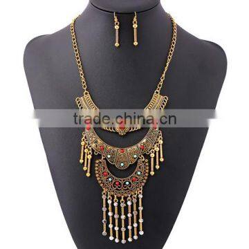 New fashion jewelry diamond necklace sets wholesale alibaba