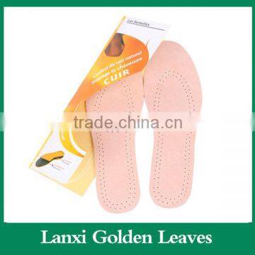 latex comfort padded leather insoles for shoes