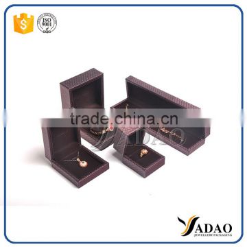 Unique design charming Fashionable genuine leather box for jewelry packaging