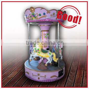 coin pusher game machine 3 Seat carousel amusement park ride