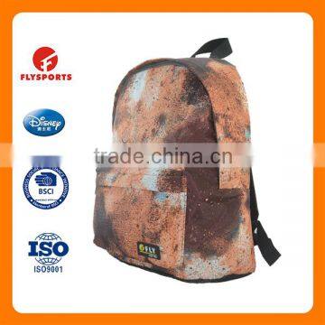 Factory Wholesale Custom Printed 210D/PVC Polyester School Backpack Bag photo-6