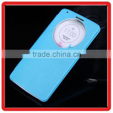  express luxury Circular View Window Intelligent Case Cover Flip Folio PU Leather Cover Case for LG G3 Case