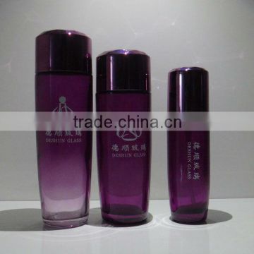 purple essence oil glass bottles