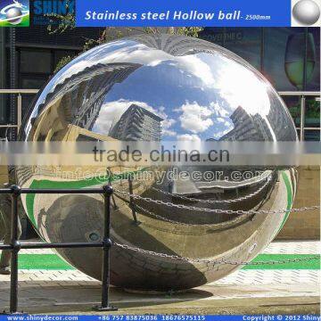 2500mm large stainless steel hollow sphere