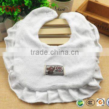 Aprons Cotton Terry Towelling Baby Bib/ Drool Bibs Towel/Lace Baby Washcloth