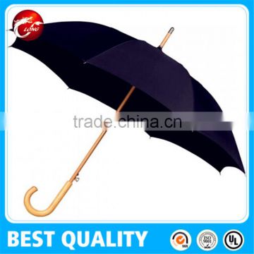 Cheap wood umbrella with wooden handle