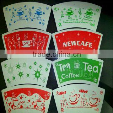 4oz flexo/offset printing disposable paper cup fan/sheet with customer logo