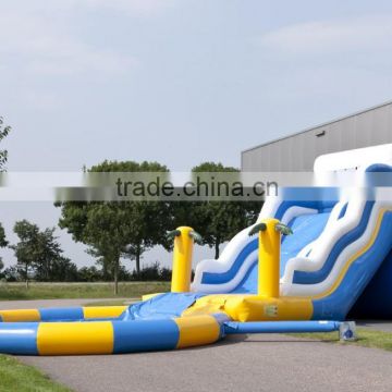 inflatable water slide with pool for girls and boys fun