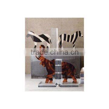 Clear Animal Acrylic Bookends