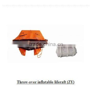 Throw-Over inflatable liferaft