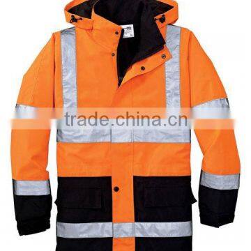 OEM Men's ANSI Class 3 Waterproof Parka Jacket 10000mm