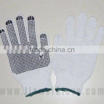 PVC DOTS COTTON GLOVES