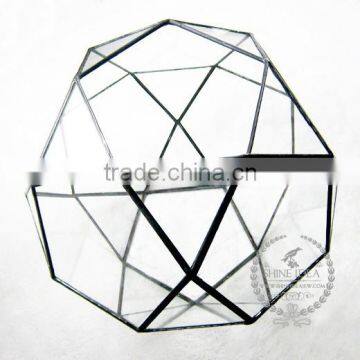 22*22*19.5cm Geometric 32 Face Glass Terrarium Flower Arrangement Air Plant Planter Greenhouse Home Decoration 0100007