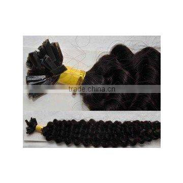 26 inch long deep weave style bonded v tip hair - fancy colors hair extensions