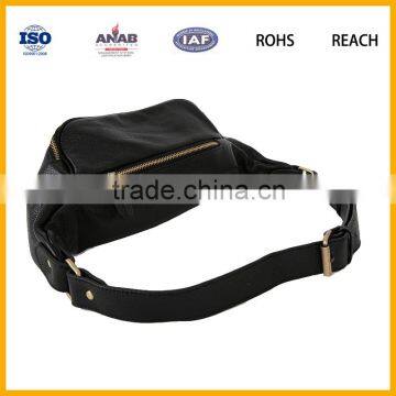 Durable PU Zipper Unisex Waist Bag for Sports, Travel, Business photo-3
