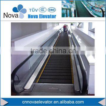 Classic Design Automatic Moving Walk with Stainless Steel Pallet & Yellow Border