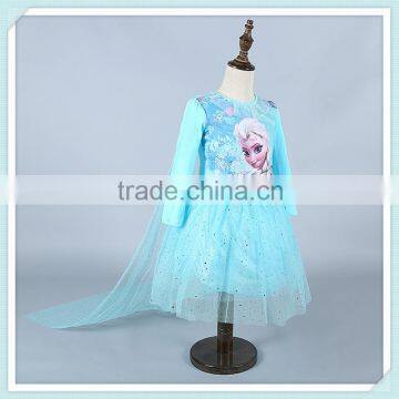 Christmas Elsa Dress Cosplay Costume Kids Princess Birthday Anna Dresses For Girl Girls Dress Sister Anna Costume Dress Cosplay