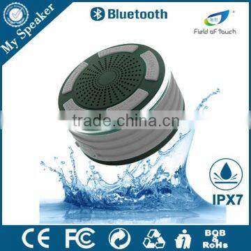 My speaker F013 black/gray color waterproof bluetooth floating speaker with led light