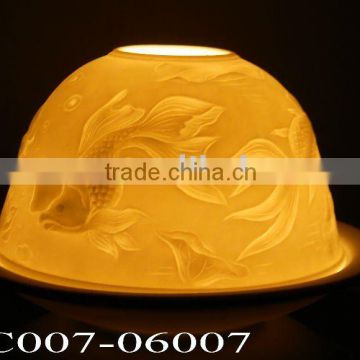 outdoor ceramic candle pot-Dome shape-BC007-06007