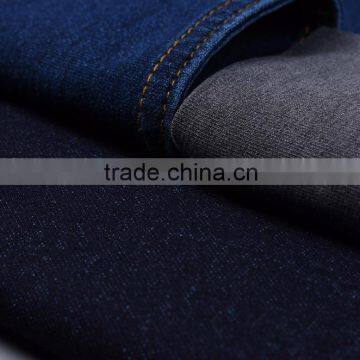 Hot New Products For 2016 Yarn Dyed Cotton Polyester Spandex Knitted Twill Denim Fabric