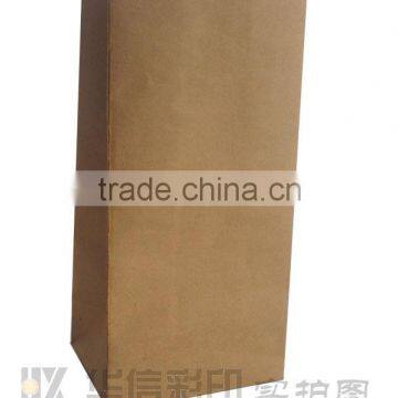 custom brown Kraft paper bag without handle for bread and restaurant