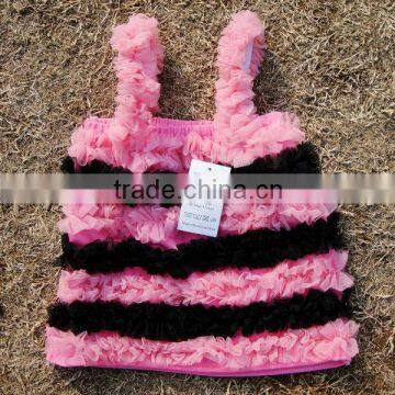 New dsign tank petti tops with bow for kids wholesale