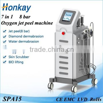 Dispel Black Rim Beautiful New Oxygen Face Peeling Machine Facial Machine Dermabrasion Water Oxygen Jet Machine