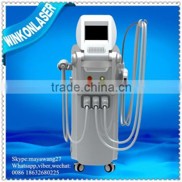 Medical Ipl Laser For Hair Removal / Ipl Laser Beauty Equipments 560-1200nm / E Light Ipl Rf Nd Yag Laser 4 In 1