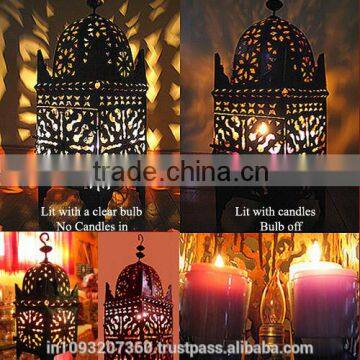 brass moroccan lamps