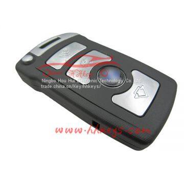 Car key 4 button BMW 7 series smart card remote key case (work on the back)