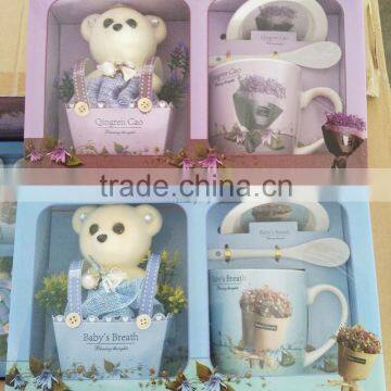 2016 Wholesale Creative Ceramic Coffee Cup/mug Suit Coffee Cup Gift Packing for Coffee