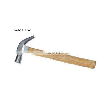 Brithsh type claw hammer with wood handle