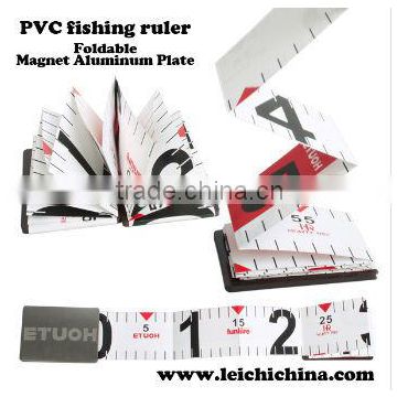 Magnet aluminum plate foldable waterproof fishing ruler